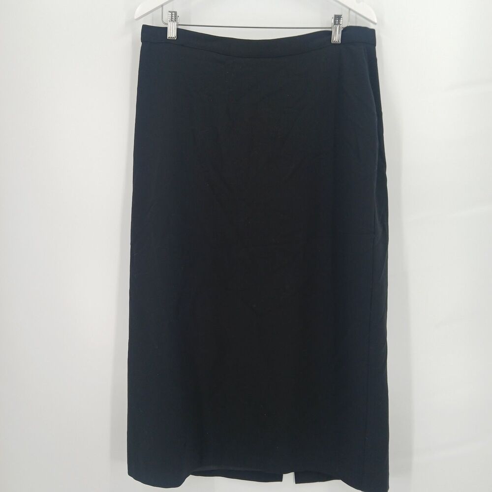 Investments Womens Size 16 Black Stretch midi Pencil Skirt